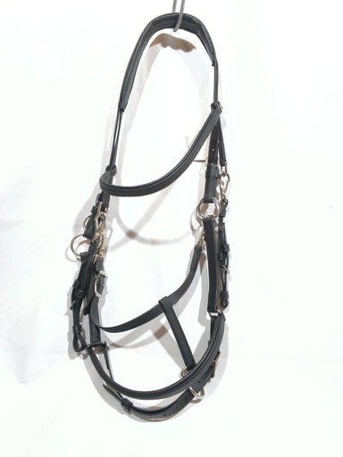 Bridon-licol Norton training biothane noir cheval