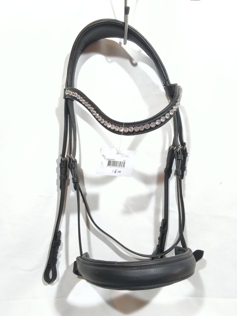 Bridon Norton club diva strass noir cheval