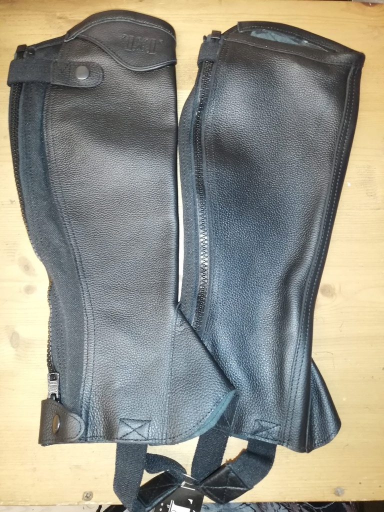 Mini-chaps cuir TdeT VIVALDI noir XS