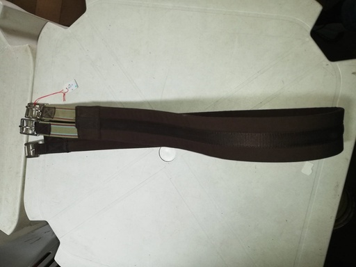 sangle coton elastique marron 145