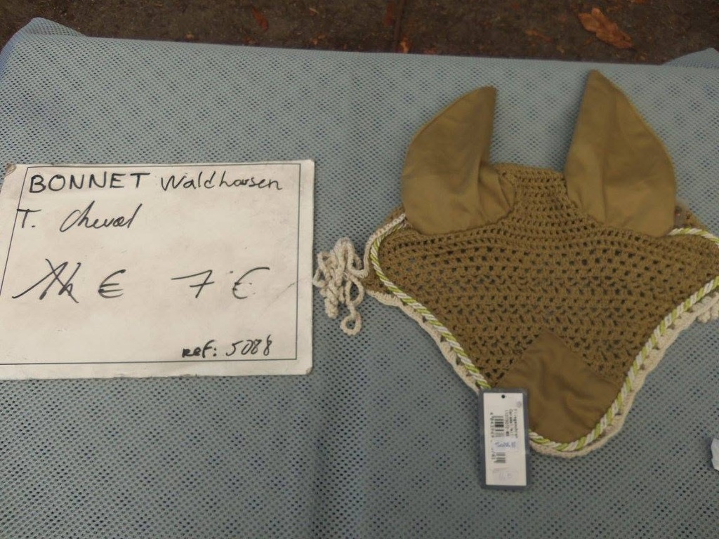 bonnet cheval waldhausen kaki/beige