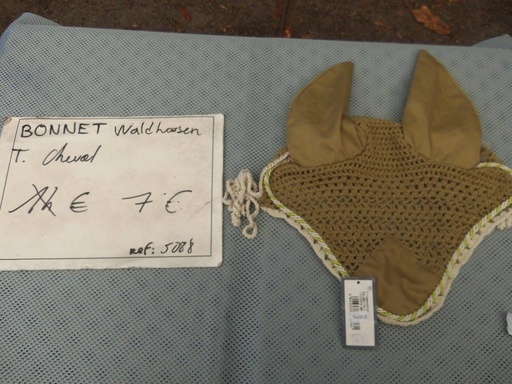 bonnet cheval waldhausen kaki/beige
