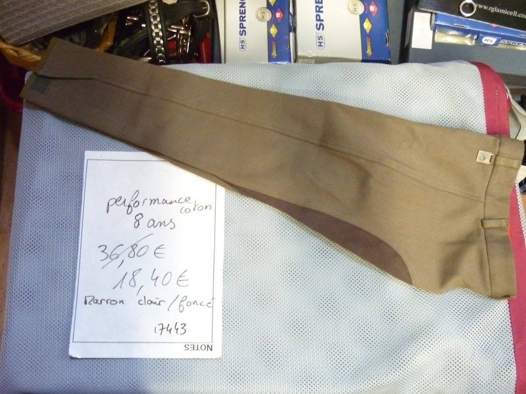 pantalon performance choco marron 8ans