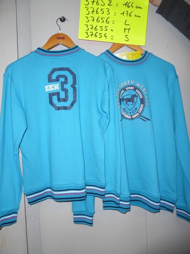 sweat HKM turquoise 176