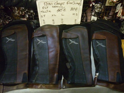 mini chaps cuir freejump fly LT
