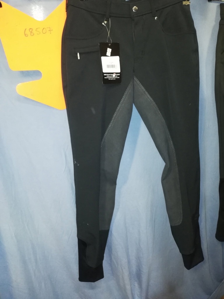 pantalon HKM fond peau noir homme 44