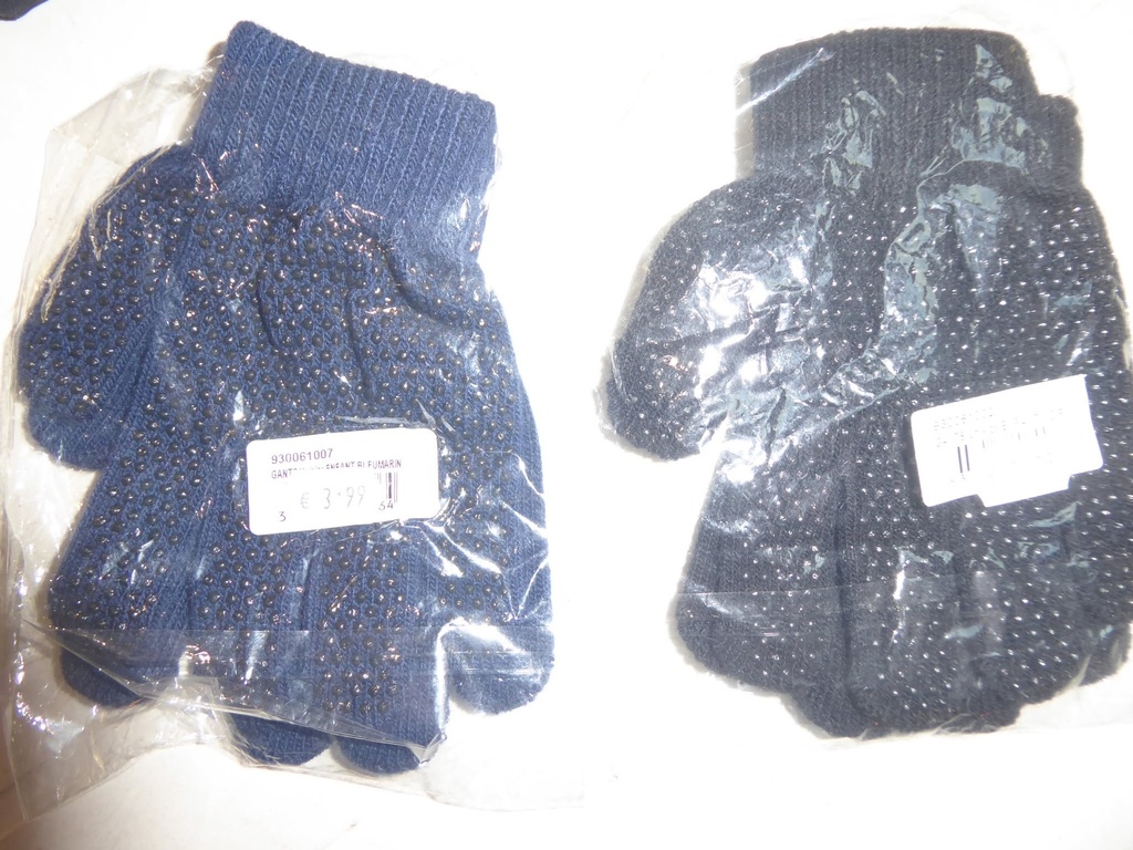 gants laine picots enfant marine