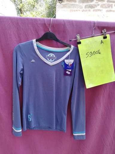 T-shirt manches longues jersey equitheme S bleu